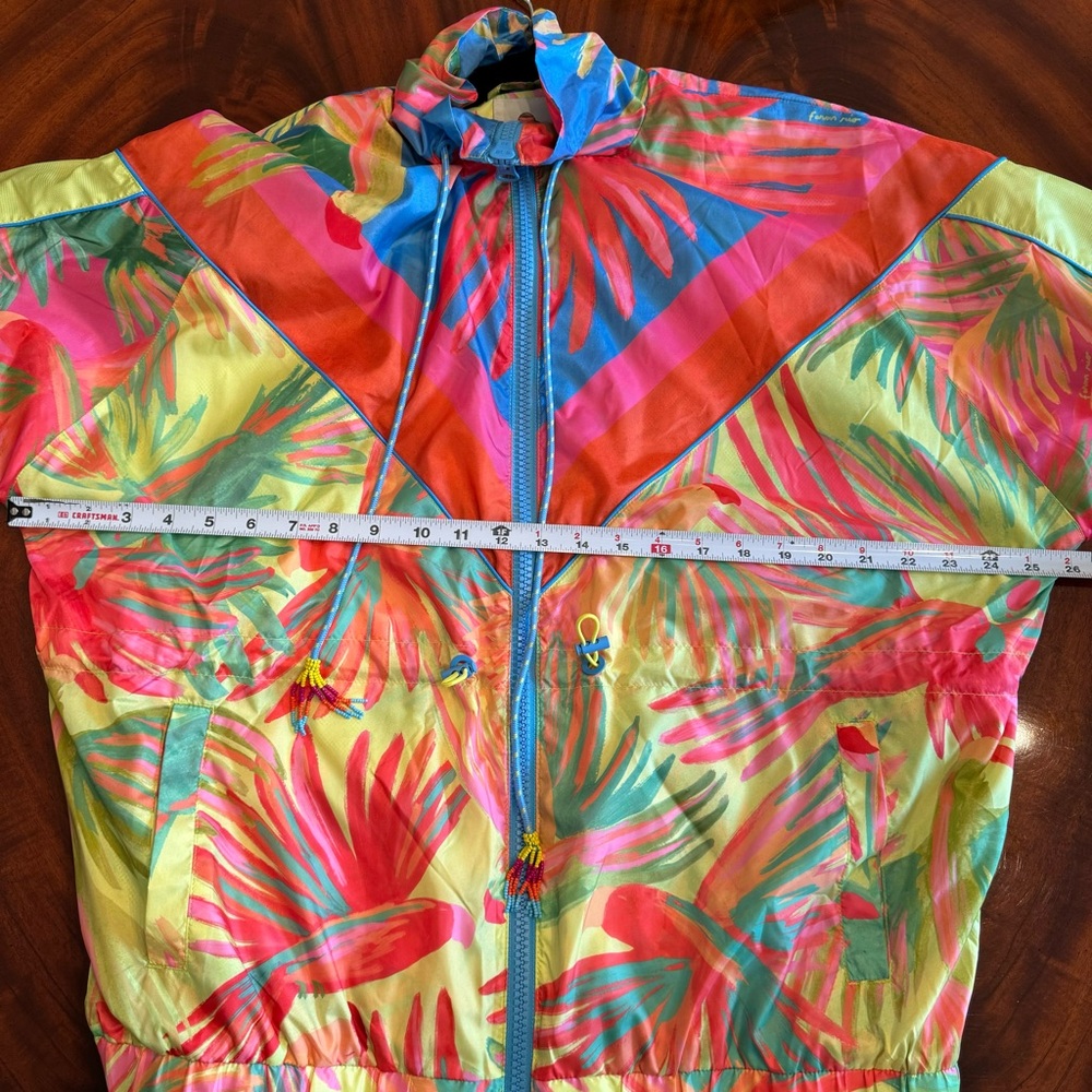 NWT FARM Rio Mixed Painted Birds Windbreaker Jacket Small - Picture 12 of 17
